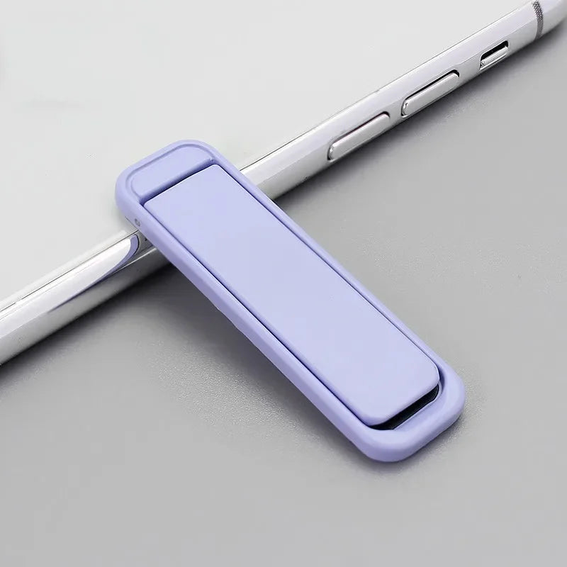Mobile Phone Colourful Metal Holder Strip Shape Back Sticker Stand Simple Portable Cellphone Bracket for iPhone 16 15 14 Xiaomi