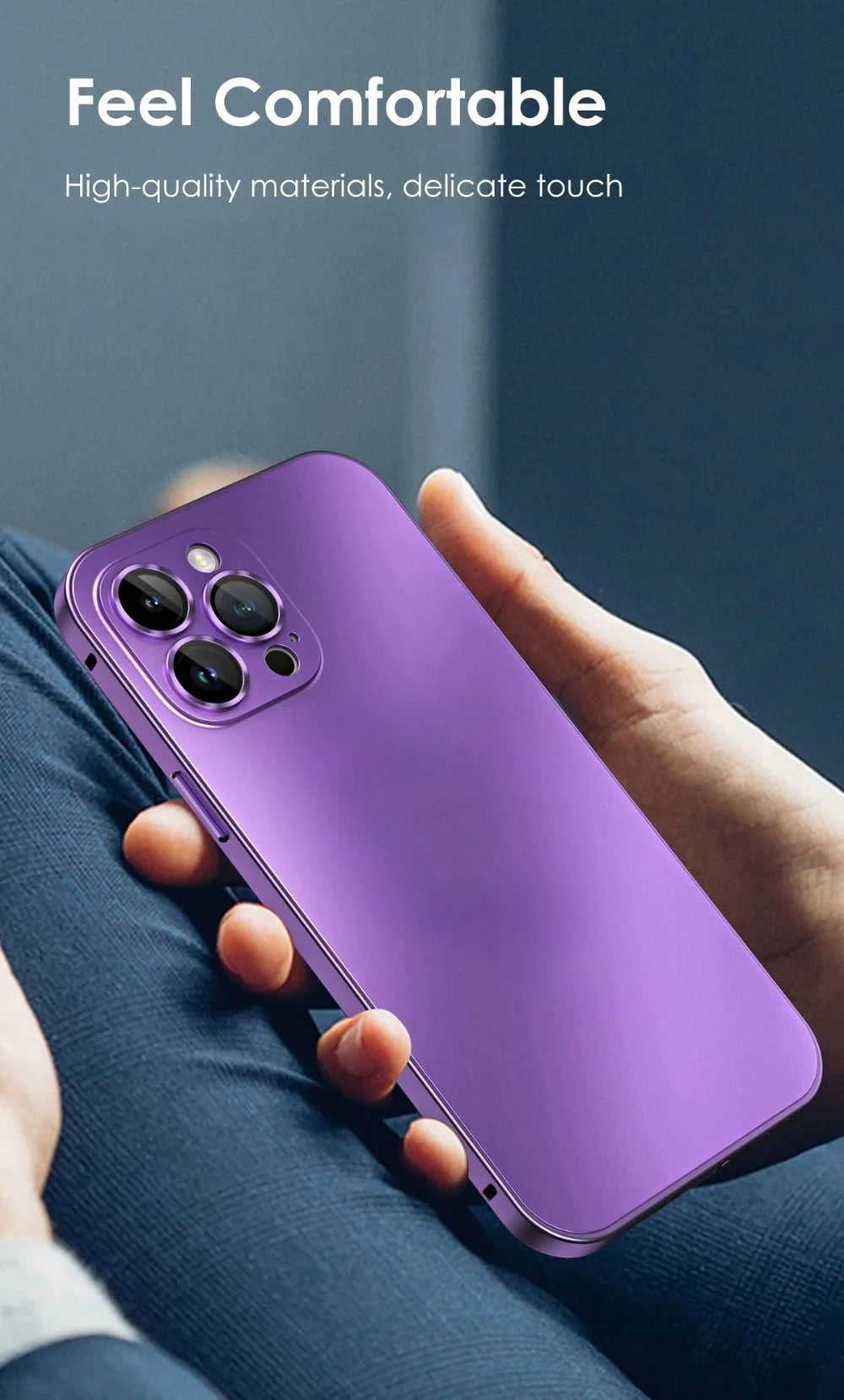 Luxury Aluminum Metal Frame Phone Case For iPhone 16 15 14 13 12 Pro Max Plus Camera Lens Glass Protect Shockproof PC Back Cover