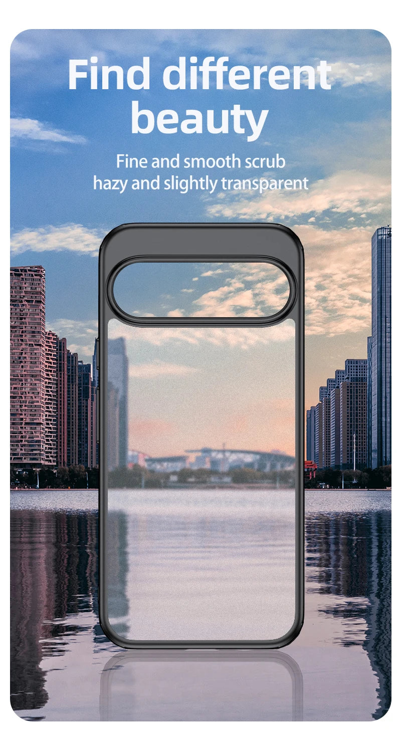 For Google Pixel 9 Pro XL 8 7 Pro 8a 7a Magsafe Case Matte White & Clear Wireless Charging Shockproof Magnetic Armor Cover