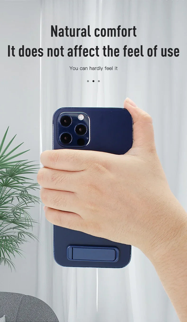 Mobile Phone Colourful Metal Holder Strip Shape Back Sticker Stand Simple Portable Cellphone Bracket for iPhone 16 15 14 Xiaomi