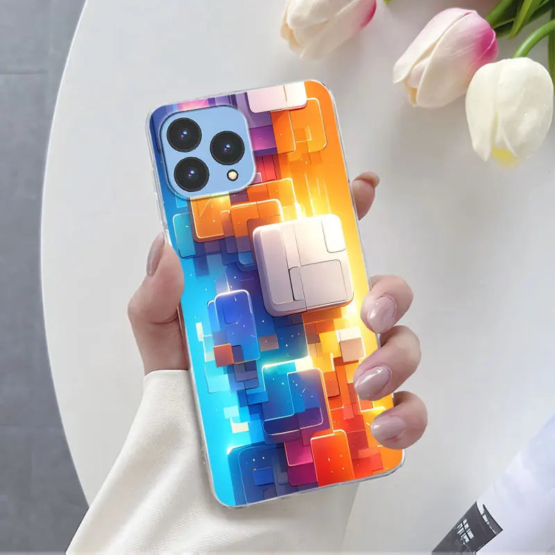 For Cubot P80 Case 2023 Luxury Phone Case For Cubot P80 6.58" Marble Butterfly Flower Clear Soft Silicone TPU Protective Cover