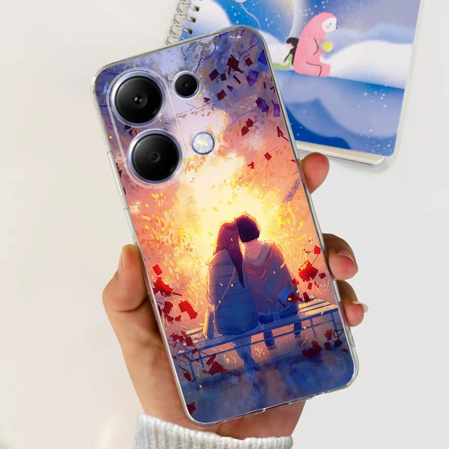 For Xiaomi Poco M6 Pro 2024 Case New Fashion Marble Cartoon Cover Soft Clear Silicone Funda For Xiaomi Poco M6 Pro 4G Phone Case - Caseverse