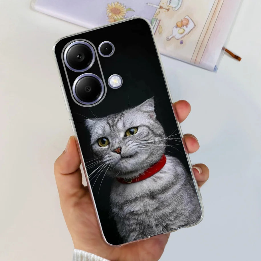 For Xiaomi Poco M6 Pro 2024 Case New Fashion Marble Cartoon Cover Soft Clear Silicone Funda For Xiaomi Poco M6 Pro 4G Phone Case - Caseverse