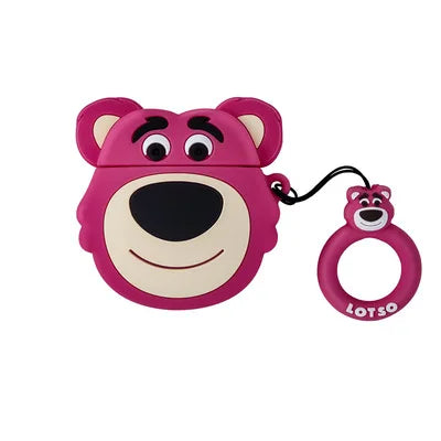 3D Cartoon Silicone Case for Airpods 1 2 3 Pro Wireless Earphone Protective Cover for Airpods Pro2 with Hook