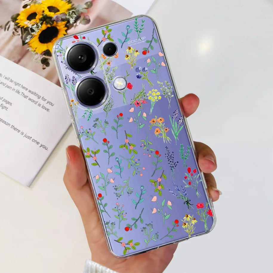 For Xiaomi Poco M6 Pro 2024 Case New Fashion Marble Cartoon Cover Soft Clear Silicone Funda For Xiaomi Poco M6 Pro 4G Phone Case