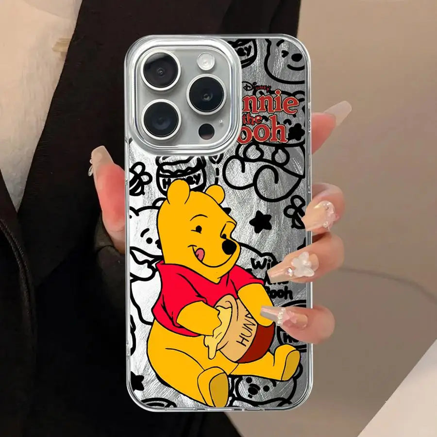 Soft Cover Phone Case for iPhone 12 XS Max 14 11 16 Pro Max 16e 15 7 8 Plus 13 Pro Disney Winnie The Pooh