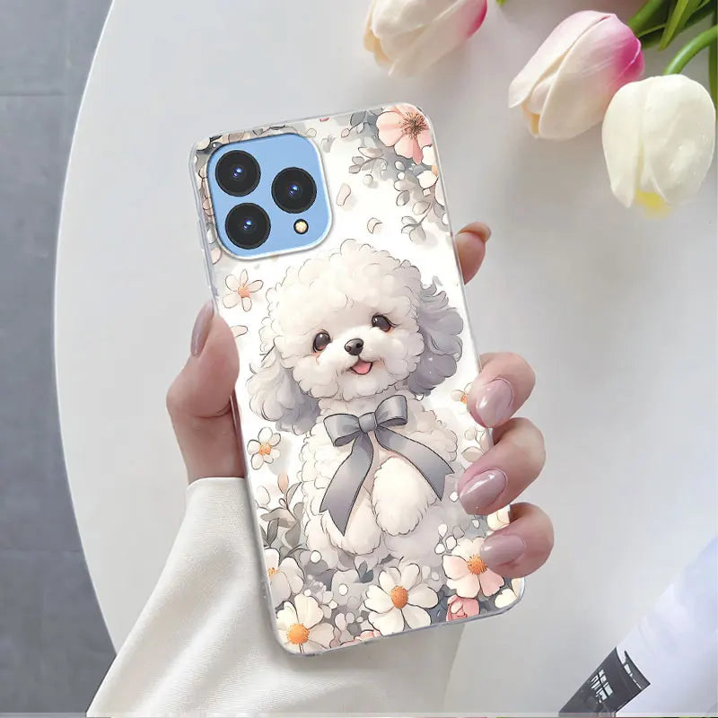 For Cubot P80 Case 2023 Luxury Phone Case For Cubot P80 6.58" Marble Butterfly Flower Clear Soft Silicone TPU Protective Cover