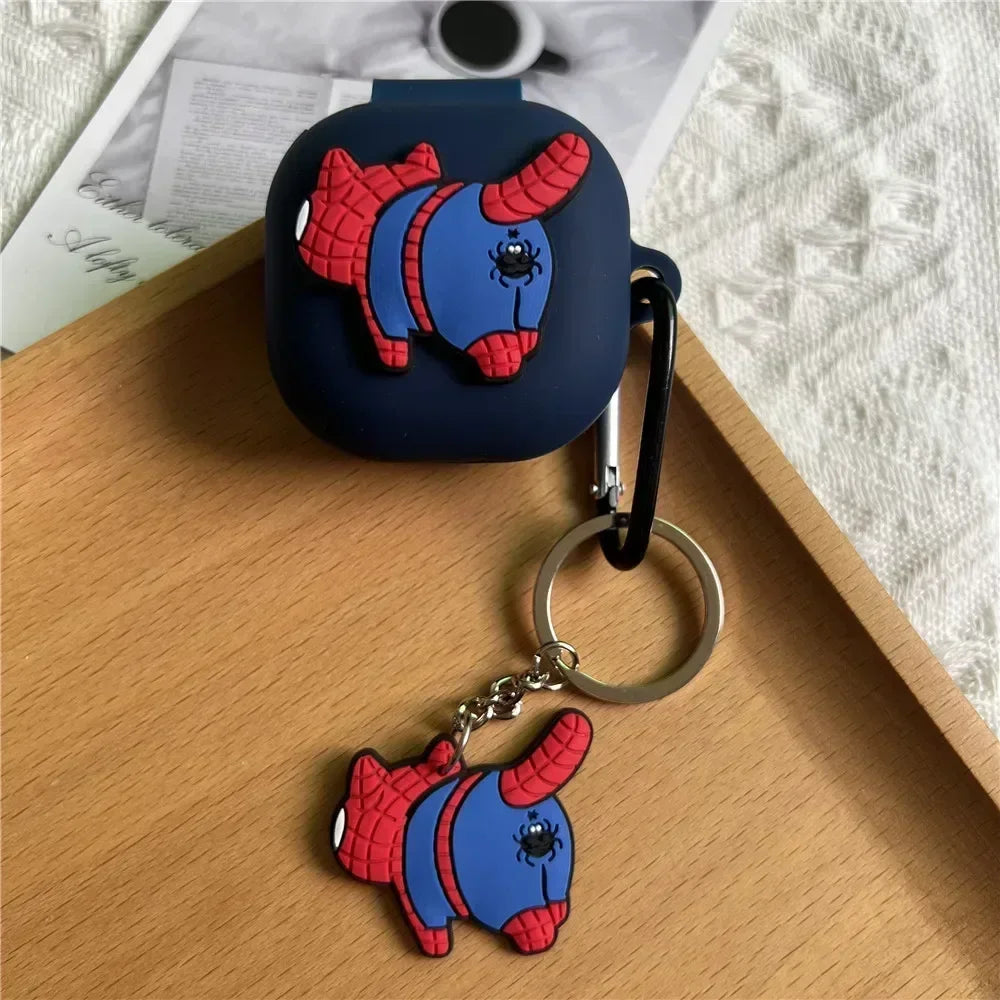 Cartoon Silicone Bluetooth Earphone Protective Case Suitable for SHOKZ OpenFit 2 T920 Scratch Resistant Earphone Case