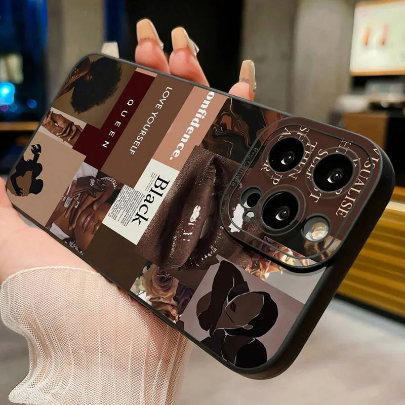 Slogan Pattern Silicone Phone Case For iPhone 11 Cases For iPhone 15 16 Pro Max 14 13 12 Pro Max XR X XS 7 8 Plus SE 2022 Cover