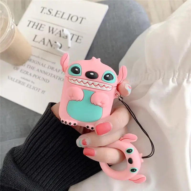 3D Cartoon Silicone Case for Airpods 1 2 3 Pro Wireless Earphone Protective Cover for Airpods Pro2 with Hook