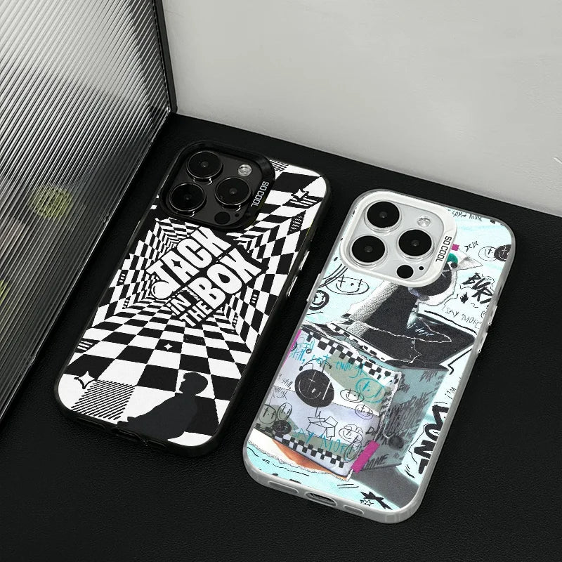 1PC Singer J-Hope -Arson Phone Case Phone Case IMD color silver shell For iPhone 16 15 14 13 12 11 Pro Max Plus