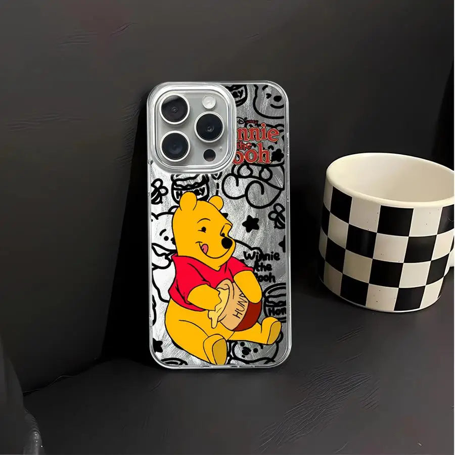 Soft Cover Phone Case for iPhone 12 XS Max 14 11 16 Pro Max 16e 15 7 8 Plus 13 Pro Disney Winnie The Pooh
