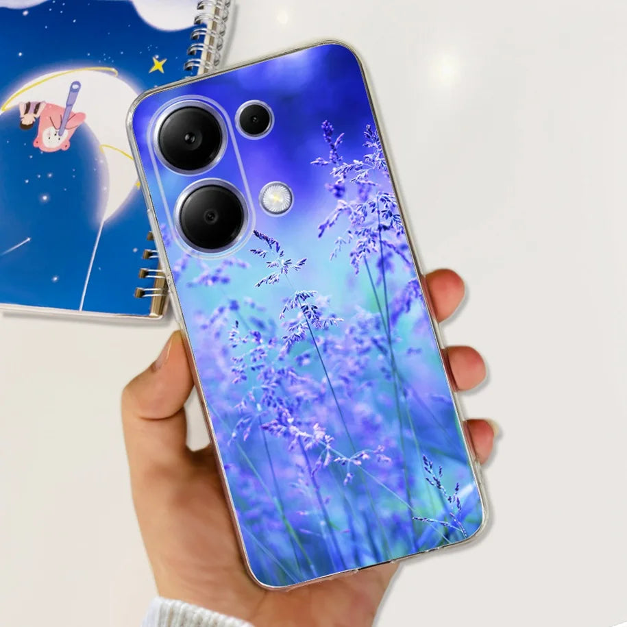 For Xiaomi Poco M6 Pro 2024 Case New Fashion Marble Cartoon Cover Soft Clear Silicone Funda For Xiaomi Poco M6 Pro 4G Phone Case