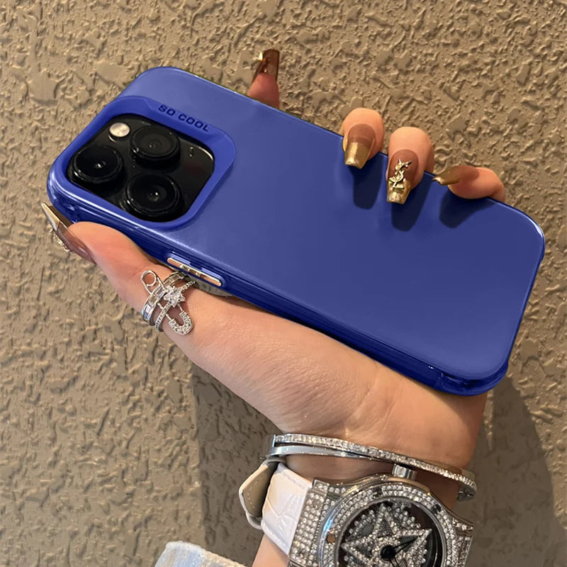 Luxury Matte Silver Electroplated Phone Case For iPhone 11 12 13 14 15 16 Pro Max Plus X Xs Max XR Shockproof Bumper Cases Cover