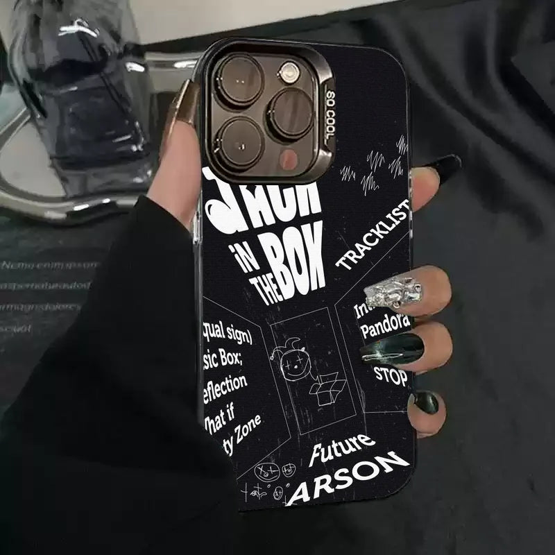 1PC Singer J-Hope -Arson Phone Case Phone Case IMD color silver shell For iPhone 16 15 14 13 12 11 Pro Max Plus