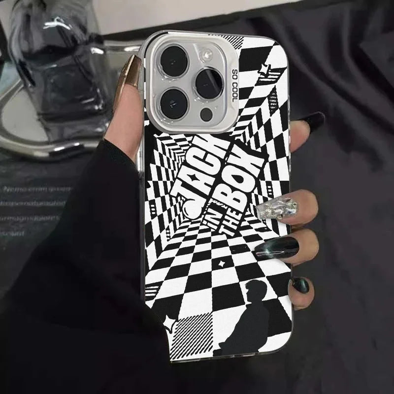 1PC Singer J-Hope -Arson Phone Case Phone Case IMD color silver shell For iPhone 16 15 14 13 12 11 Pro Max Plus