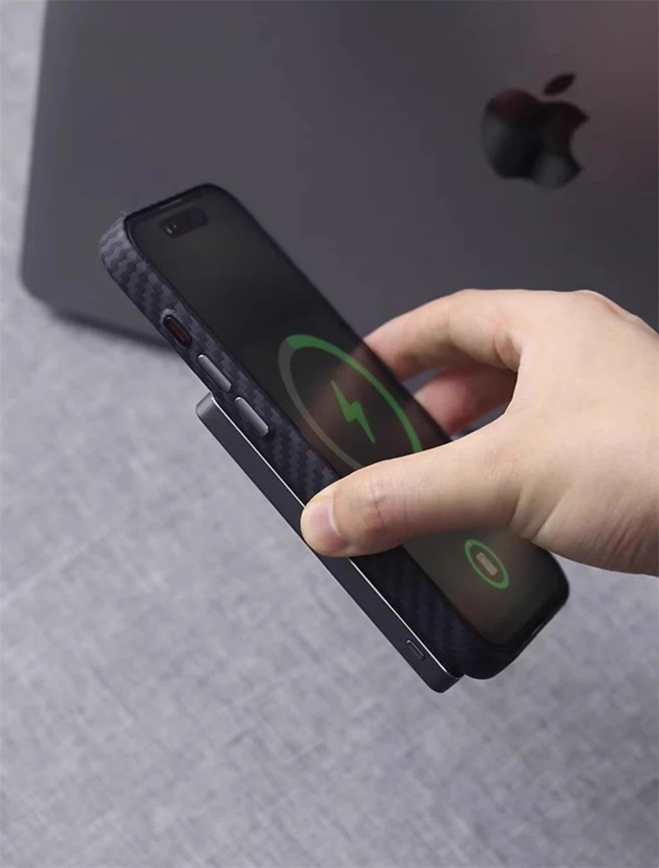 Luxury Alloy Lens 3D Relief Black Carbon Fibre Pattern Case For iPhone 13 14 15 16 Pro Max Slim Shockproof PC Cover For Magsafe