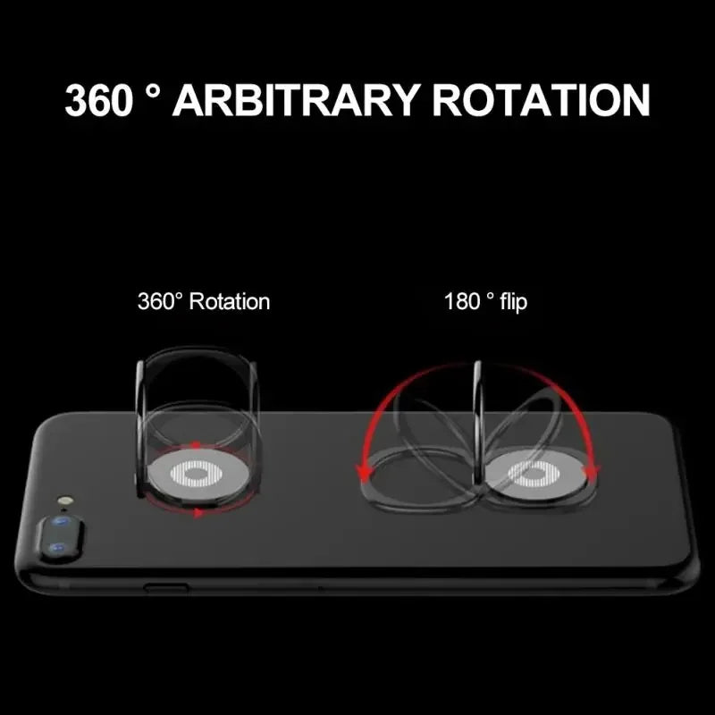 Metal Phone Holder Rotatable Finger Ring Stand Grip Universal Ultra thin Multifunction Desktop Support For Car Magnetic Holder