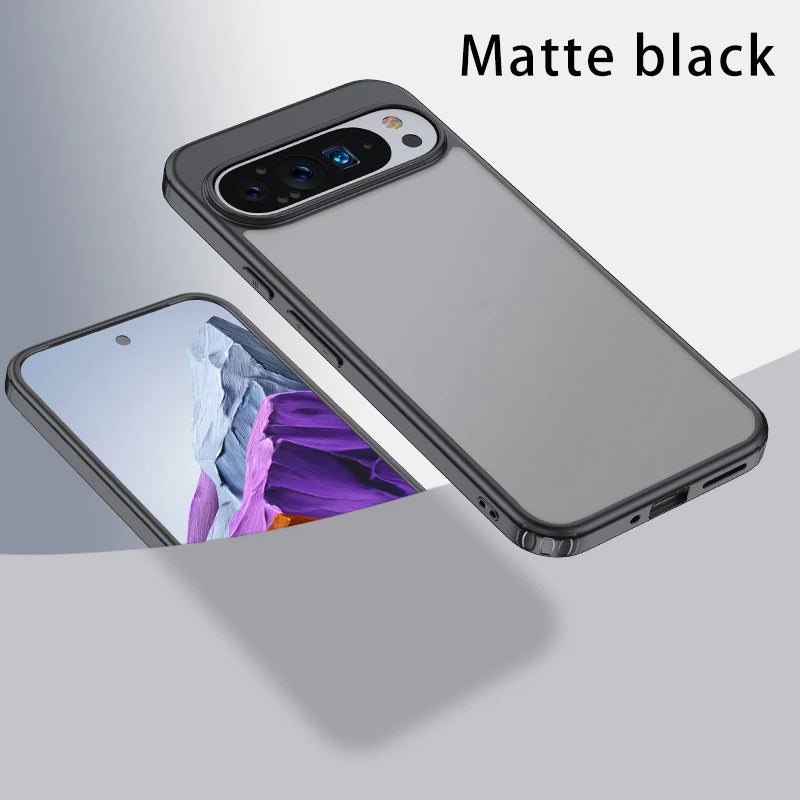 For Google Pixel 9 Pro XL 8 7 Pro 8a 7a Magsafe Case Matte White & Clear Wireless Charging Shockproof Magnetic Armor Cover