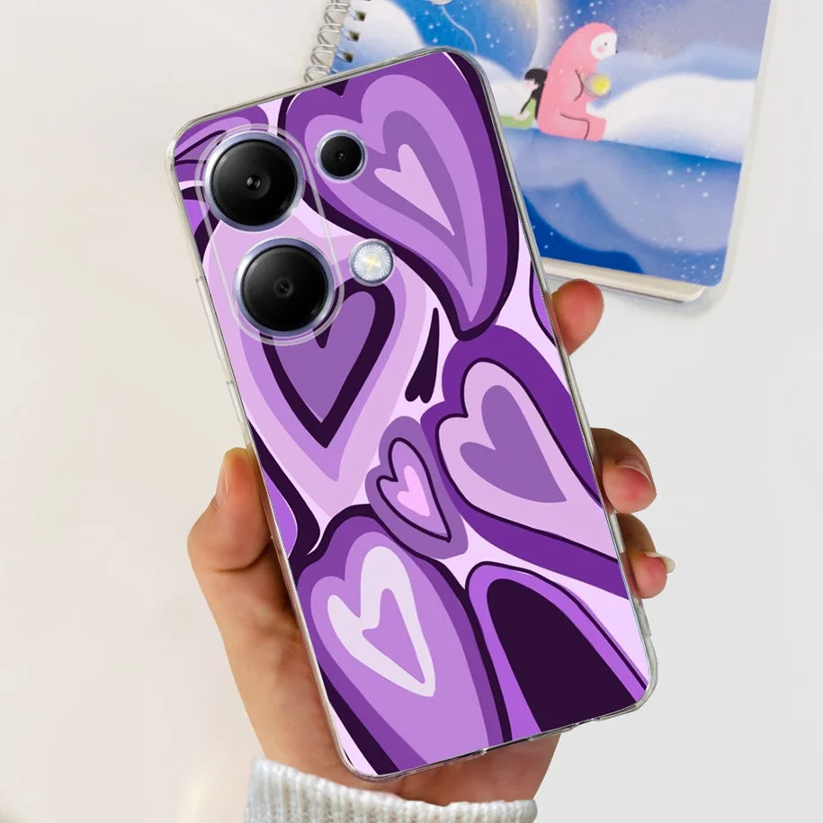 For Xiaomi Poco M6 Pro 2024 Case New Fashion Marble Cartoon Cover Soft Clear Silicone Funda For Xiaomi Poco M6 Pro 4G Phone Case - Caseverse