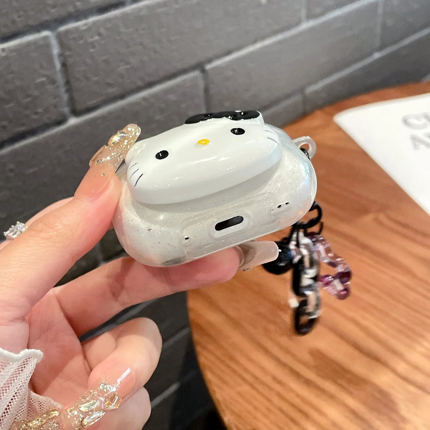 Cute Pink Hello KT Cat Cover for AirPods 4 Cartoon Earphone Case for Airpods Pro2 Pro 3 2 1 Protective Cover with Keychain