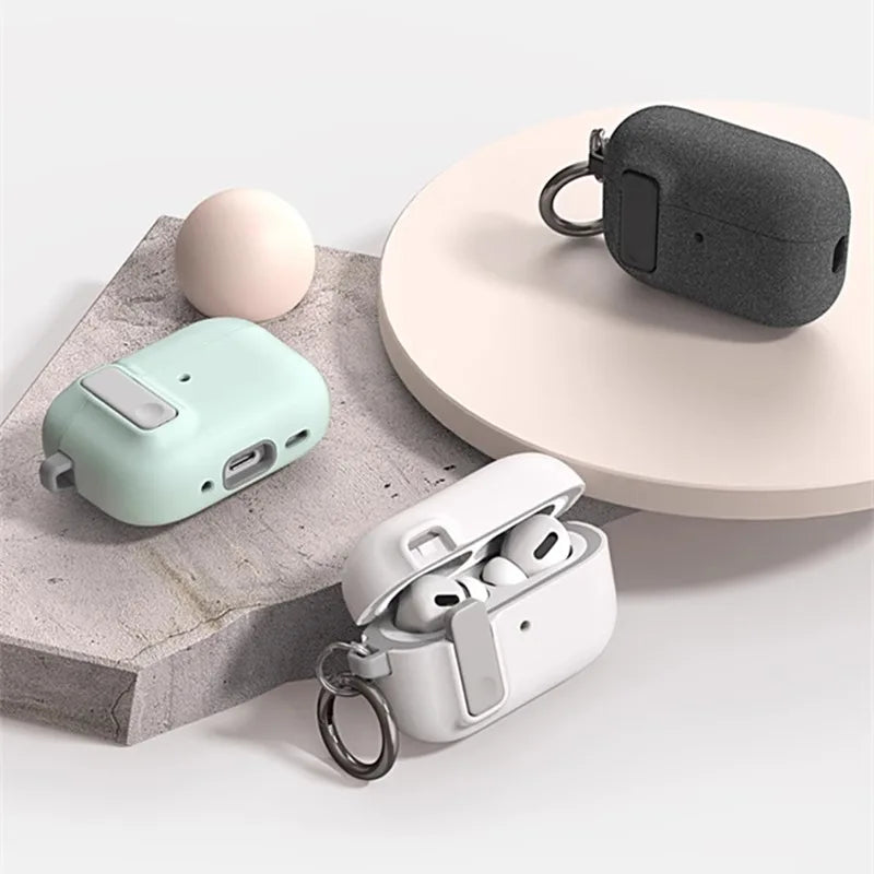 Security Lock Cover for AirPods Pro 2 3 Case for AirPods Pro2 Pro 2nd Gen 2024Case Shockproof for AirPods Pro Airpods3 Funda