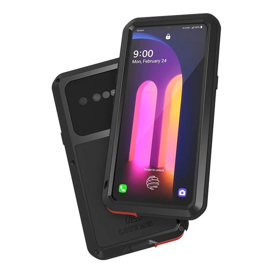Love Mei Phone Case for  LG V60 Silicone Military Grade Metal Protective Case Shock Proof Dust Proof Cover - Caseverse