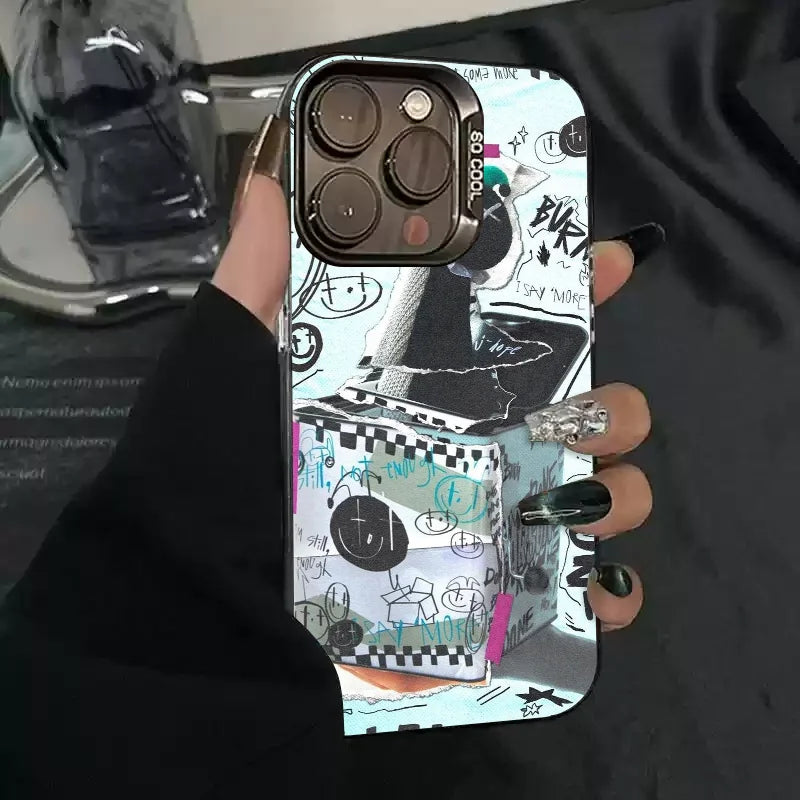 1PC Singer J-Hope -Arson Phone Case Phone Case IMD color silver shell For iPhone 16 15 14 13 12 11 Pro Max Plus