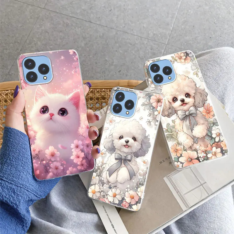 For Cubot P80 Case 2023 Luxury Phone Case For Cubot P80 6.58" Marble Butterfly Flower Clear Soft Silicone TPU Protective Cover