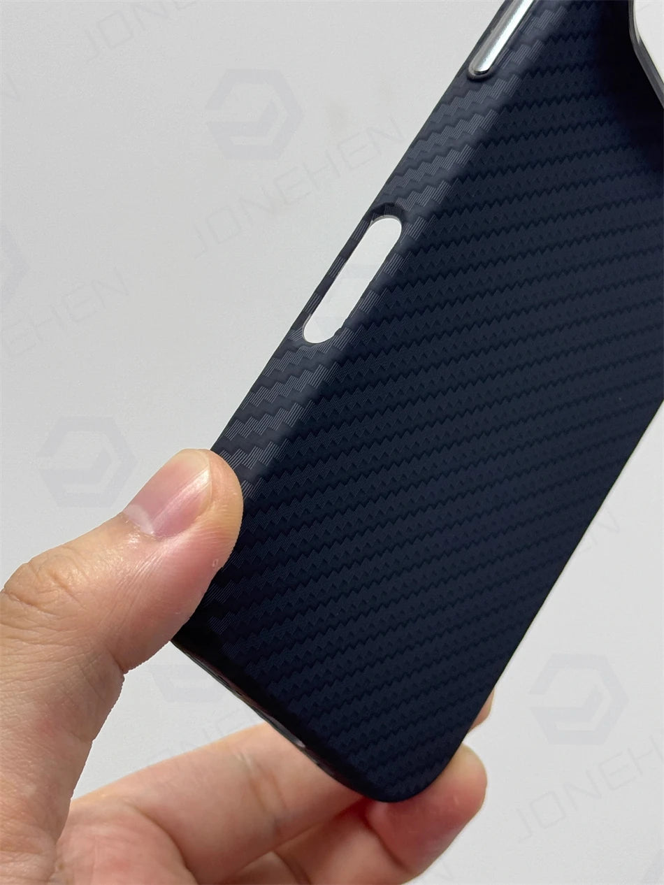 Luxury Alloy Lens 3D Relief Black Carbon Fibre Pattern Case For iPhone 13 14 15 16 Pro Max Slim Shockproof PC Cover For Magsafe