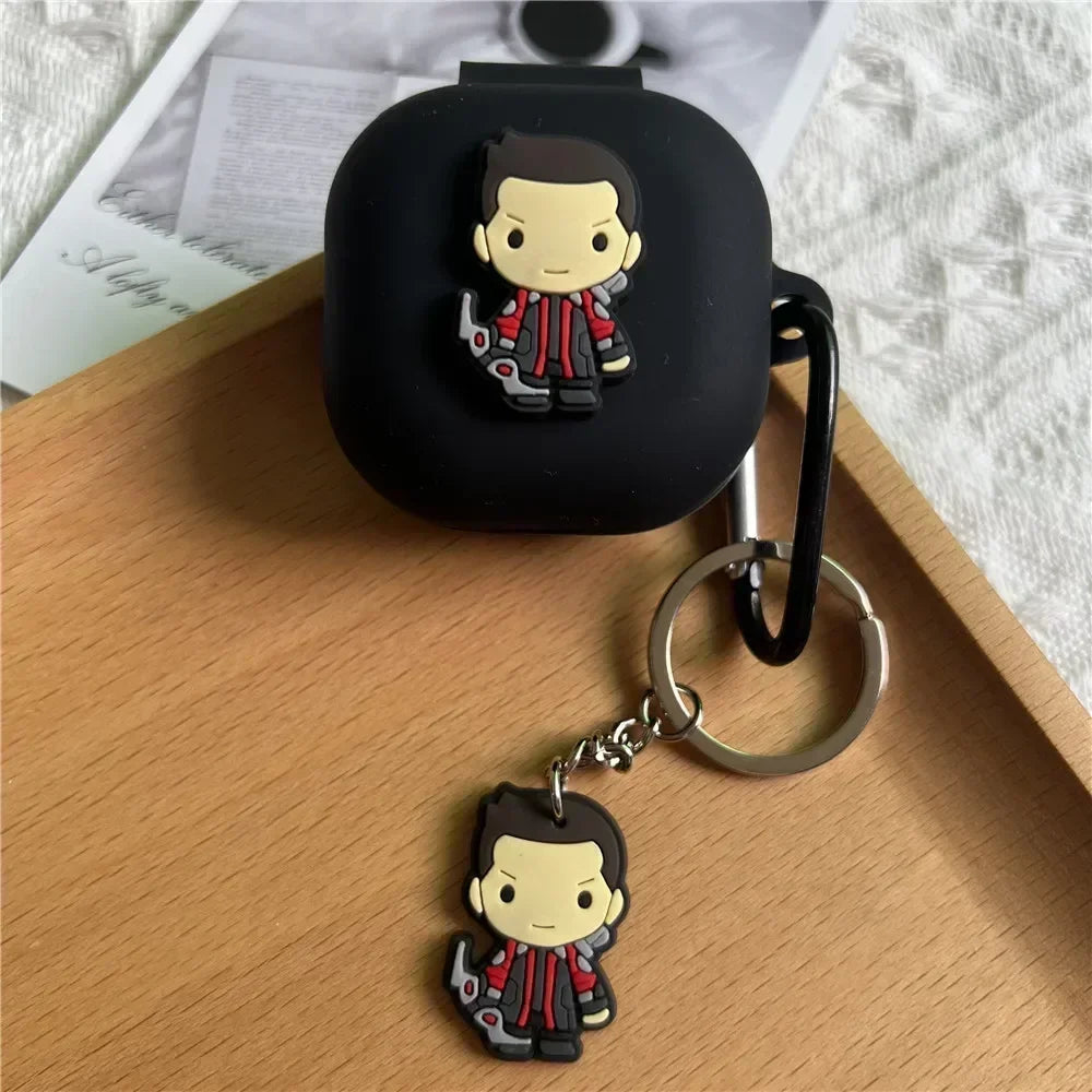 Cartoon Silicone Bluetooth Earphone Protective Case Suitable for SHOKZ OpenFit 2 T920 Scratch Resistant Earphone Case