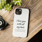 I Love You With All My Butt Tough Personalized Phone Case