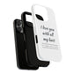 I Love You With All My Butt Tough Personalized Phone Case