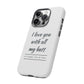 I Love You With All My Butt Tough Personalized Phone Case