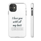 I Love You With All My Butt Tough Personalized Phone Case - Caseverse
