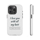 I Love You With All My Butt Tough Personalized Phone Case - Caseverse