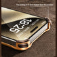 Metal 3D Track Bumper Phone Case For iPhone 16 Plus 15 14 Pro Max 15Pro Aluminum Alloy Frameless Shell Air Bag Shockproof Cover