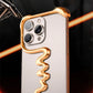 Metal 3D Track Bumper Phone Case For iPhone 16 Plus 15 14 Pro Max 15Pro Aluminum Alloy Frameless Shell Air Bag Shockproof Cover