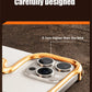 Metal 3D Track Bumper Phone Case For iPhone 16 Plus 15 14 Pro Max 15Pro Aluminum Alloy Frameless Shell Air Bag Shockproof Cover