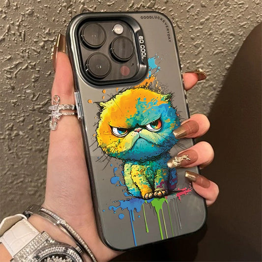 Personalized graffiti Cartoon Cat Phone Case For Xiaomi Redmi Note 13 12 11 Pro Plus 5G 12S 11S 10S 10 Pro Redmi 13C 4G Cover