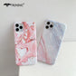 Marble Glossy Phone Case for iPhone 11 Pro Max XR X XS MAX Soft White Gold Luxury Cases for iPhone 7 8 Plus Covers Fashion Shiny - Caseverse