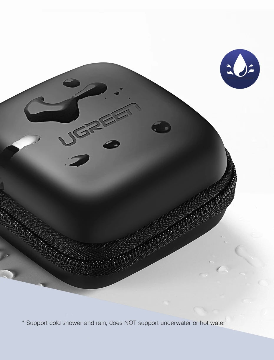 UGREEN Earphone Case Hard Headphone Bag For Airpods Earpods Sennheiser Ear Pads Wireless Bluetooth Earphone Accessories