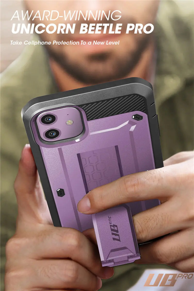 For iPhone 11 Case 6.1" (2019 Release) SUPCASE UB Pro Full-Body Rugged Holster Cover with Built-in Screen Protector & Kickstand - Caseverse