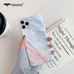 Marble Glossy Phone Case for iPhone 11 Pro Max XR X XS MAX Soft White Gold Luxury Cases for iPhone 7 8 Plus Covers Fashion Shiny - Caseverse
