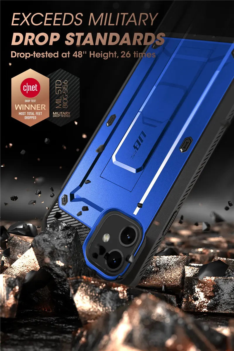 For iPhone 11 Case 6.1" (2019 Release) SUPCASE UB Pro Full-Body Rugged Holster Cover with Built-in Screen Protector & Kickstand