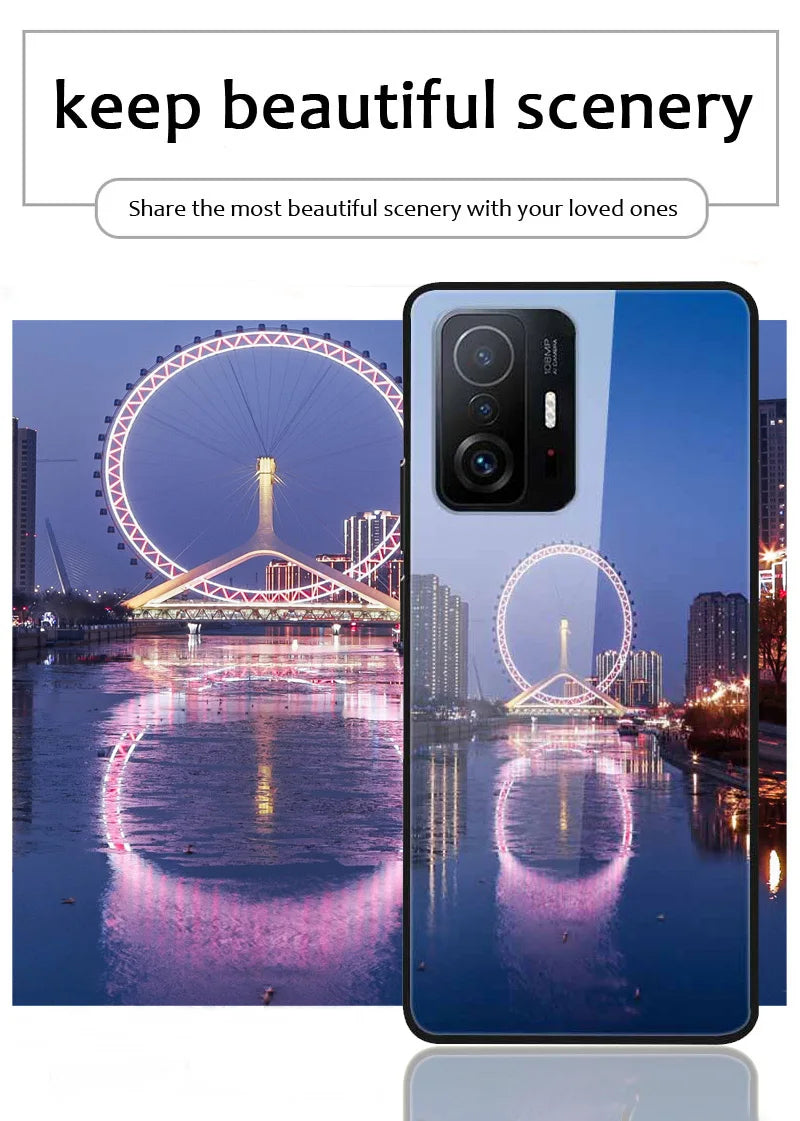 Custom Phone Cases For iphone 14 Pro Max 13 Mini 14 Plus Glass Silicone Cover Customized DIY Photo Personalized Pictures Fundas - Caseverse