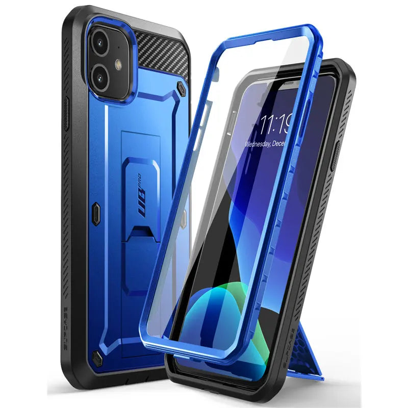 For iPhone 11 Case 6.1" (2019 Release) SUPCASE UB Pro Full-Body Rugged Holster Cover with Built-in Screen Protector & Kickstand