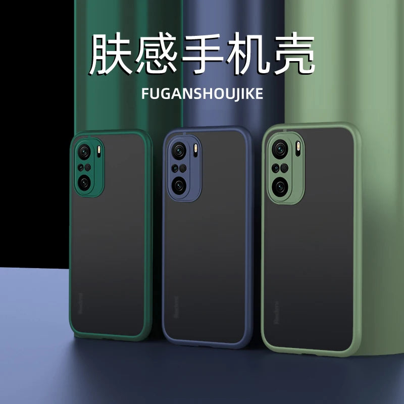 For Xiaomi POCO F3 Case Hard Transparent Matte shockproof Protective Back Cover case for xiaomi Redmi K40 Pro K40Pro phone shell - Caseverse