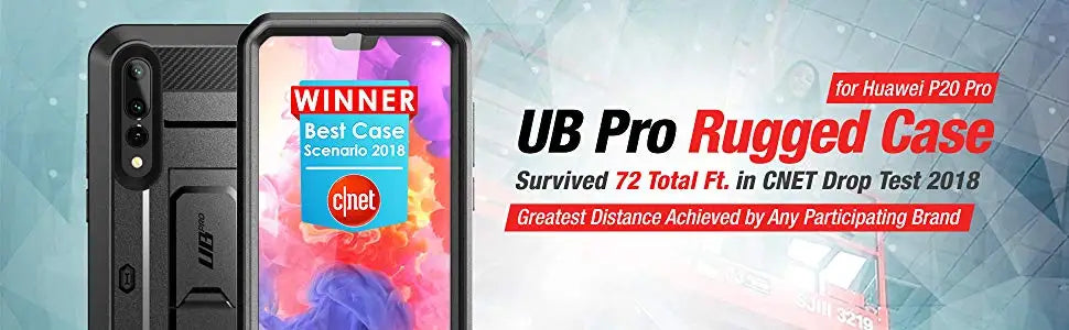 SUPCASE For Huawei P20 Pro Case UB Pro Heavy Duty Full-Body Rugged Peotective Case with Built-in Screen Protector & Kickstand - Caseverse