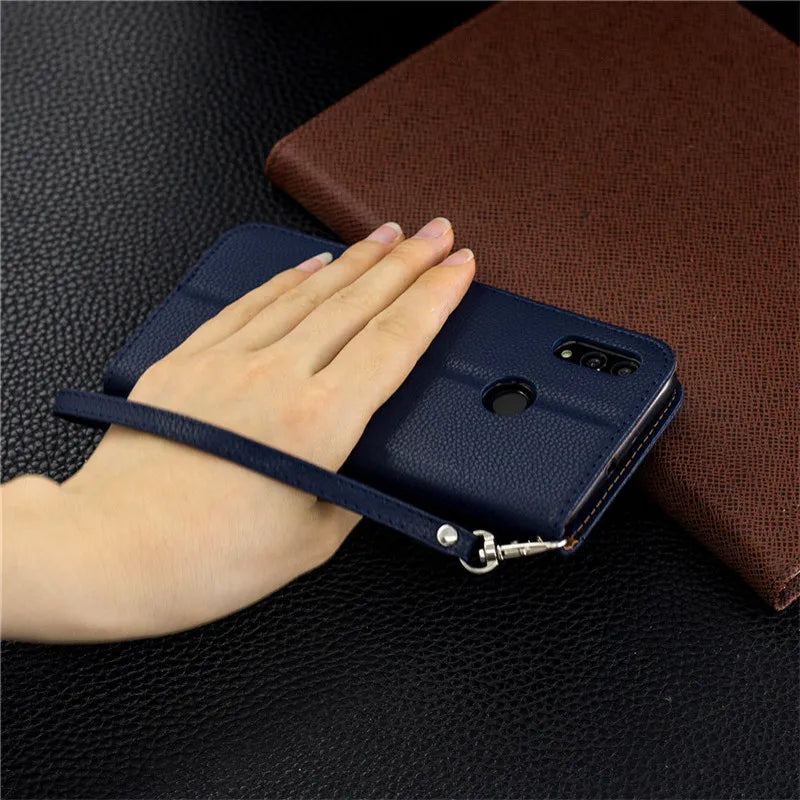 Huawei P Smart 2019 Case Leather Flip Case P Smart Plus Coque Wallet Magnetic Cover on for Huawei PSmart 2020 2018 Phone Cases - Caseverse